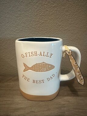 Rae Dunn O-Fish-Ally The Best Dad Mug